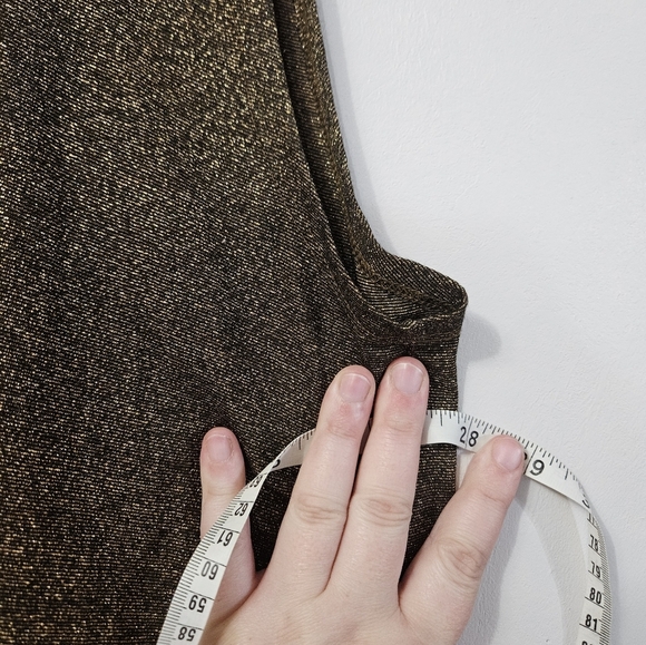 Pop Top Metallic Gold Oversized Top/swimsuit Cover! - Picture 3 of 4